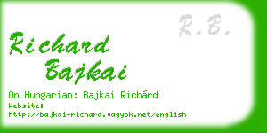 richard bajkai business card